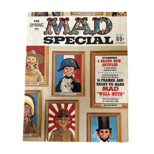 Mad Magazine Special No. 17 1971 USA Humor/Satire Wall Nuts Cover VINTAGE-Good